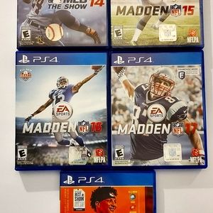 PS4 Madden Game Bundle 15, 16, 17 & 20
